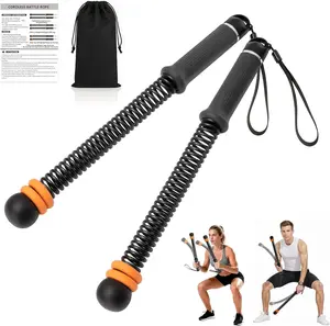 Cordless Battle Ropes for Home Gym - Cordless Training Rope Fitness Equipment for Men & Women, Workout Exercise Rope for Strength Building, HIIT and Low-Impact Aerobic Training for Men & Women