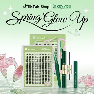 KEYYOU Angle A09 Lash Clusters  Invisible Band Waterproof Long-Lasting Lashes for Natural Voluminous Look Easy Application Ideal for Daily Wear and Special Occasions TikTok Shop FebruaryFaves