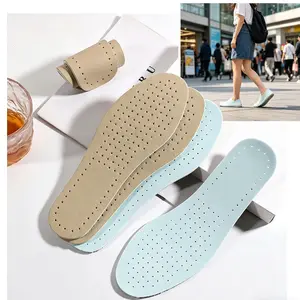 All Day Comfort Leather Shoe Insoles  Shock Absorb Deodorant Foot Pain Relief