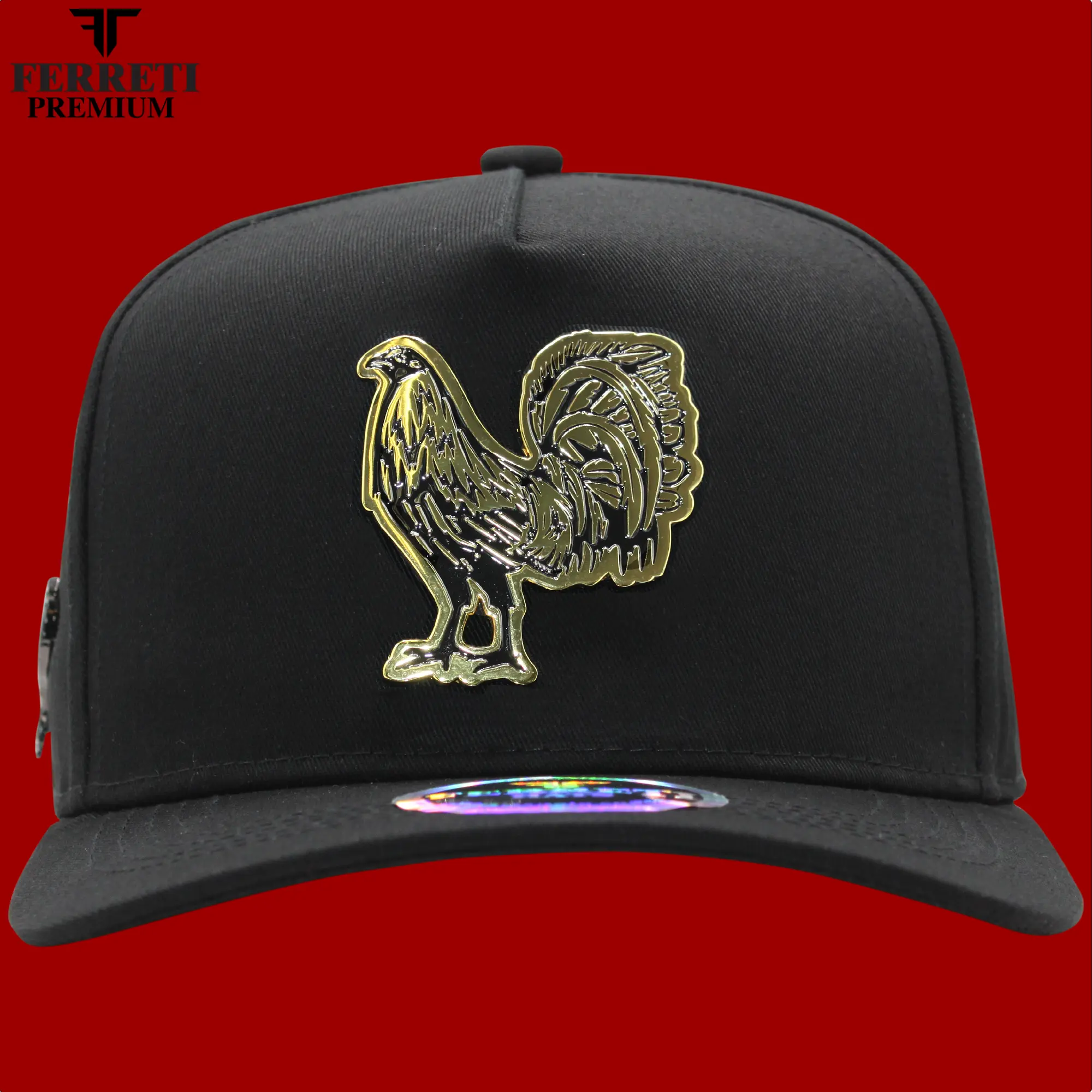 FERRETI HATS PREMIUM FT108 Gallo de Metal Baseball Cap for Men