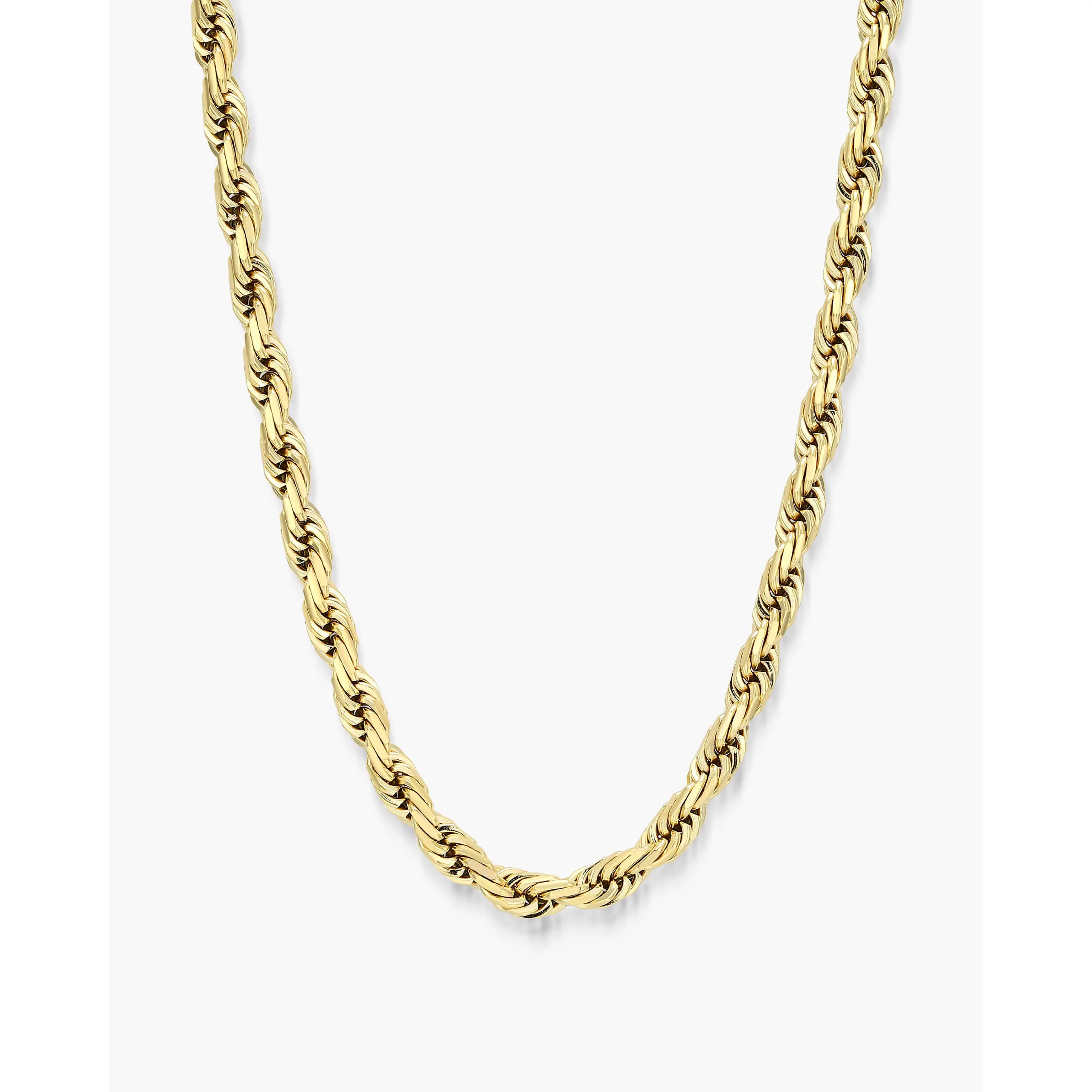 JAXXON Youth Rope Chain 5mm - Gold - Waterproof - Box Clasp JAXXON Youth Rope Chain 5mm - Gold - Waterproof - Box Clasp