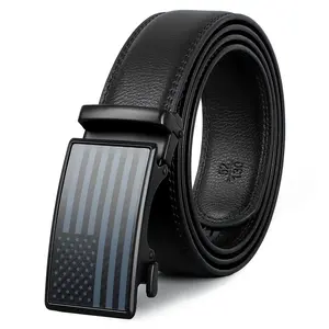 BELTROAD  Men's Belts Leather Ratchet Dress Belts for Men with Adjustable Slide Buckle