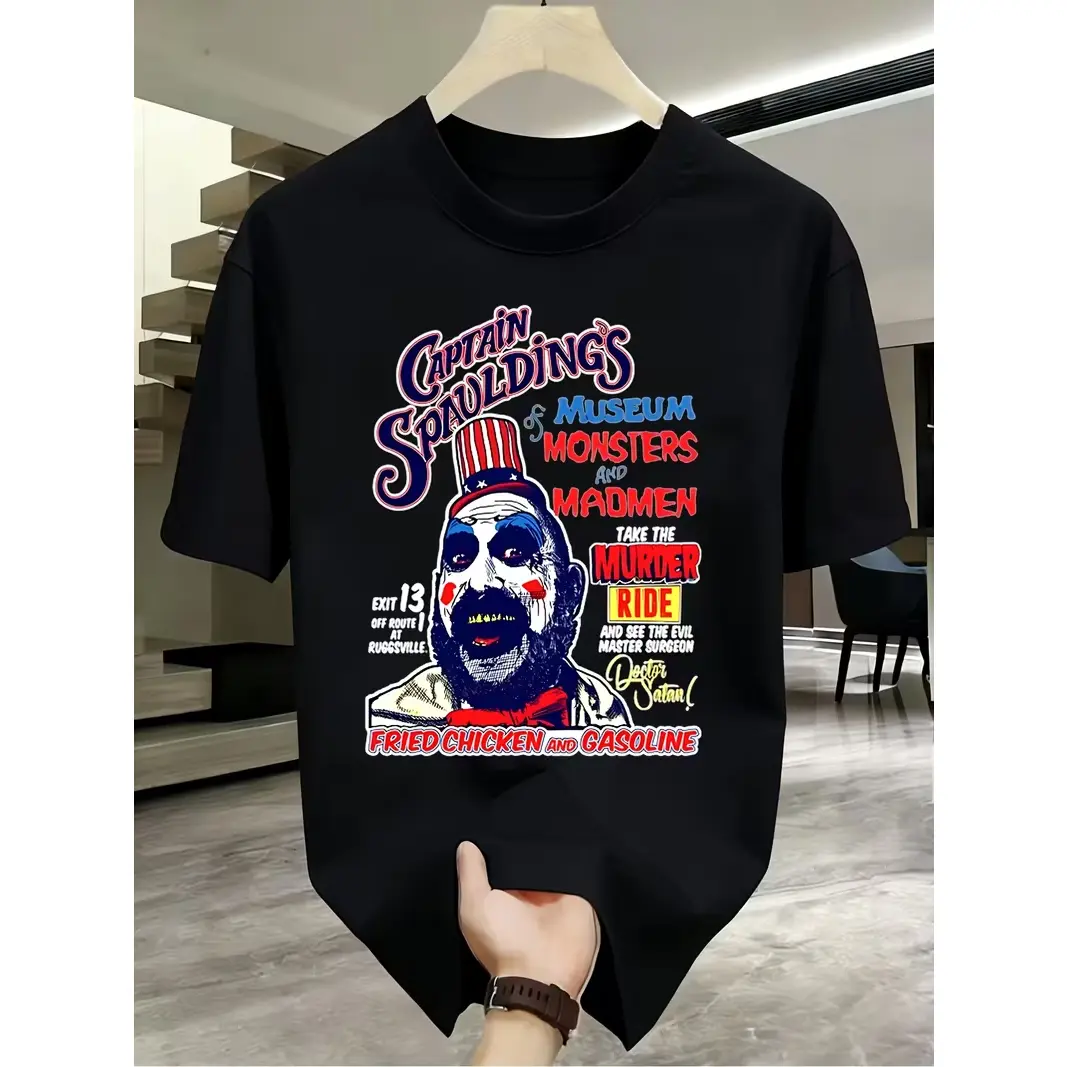 Captain Spaulding'S Museum Monsters Madmen Murder Ride Halloween Graphic Tee Funny Graphic Tees Perfect Gift Idea for Birthday Holiday Or Everyday Wear