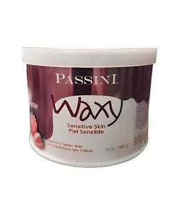 Passini Hair Removal Wax Sensitive Skin Strawberry Essence 14oz Depilatory Waxy Formula for Gentle Effective Hair Removal