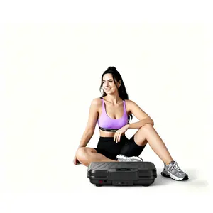 Fitness step vibration platform trainer, whole-body vibration standing board, home fitness equipment, multi-speed adjustment [new model] with remote control, for indoor or gym training resistance bands Ab Exercise Machine