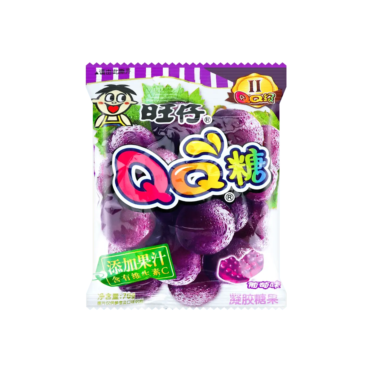 WANT WANT QQ Soft Candy Grape Flavor 70g