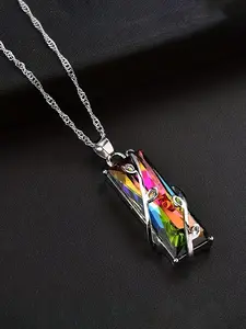 Artificial Crystal Pendant Necklace for Women, Elegant Jewelry for Party, Daily Clothing Decor, Trendy All-match & Exquisite Jewelry for Birthday Gift