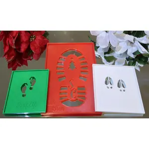 Rudolph & Friends Footprint Stencil – 3D Printed Hoof Track Template - Holiday Decor - Chrisstmas Magic