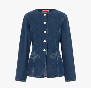 Women's Waisted Denim Blazer, Womenswear Suit Separate