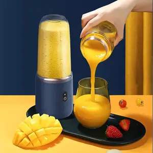 Portable USB Rechargeable Juicer Cup – 6-Blade Smoothie Blender & Fruit Mixer Bottle for Home or Travel