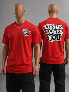 Jesus Loves You tee is your go-to everyday piece soft, stylish, and made to stand out 80%Cotton 20% Polyster