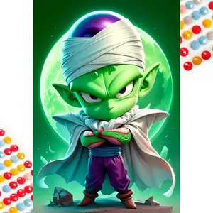 5D DIY Diamond Painting - Diamond Art Kit Green Alien Mosaic Canvas DIY Wall Art, Home Wall Decoration