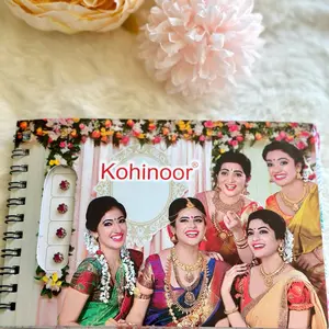 Premium Multicolor Spiral Book Bindis - Round Shape