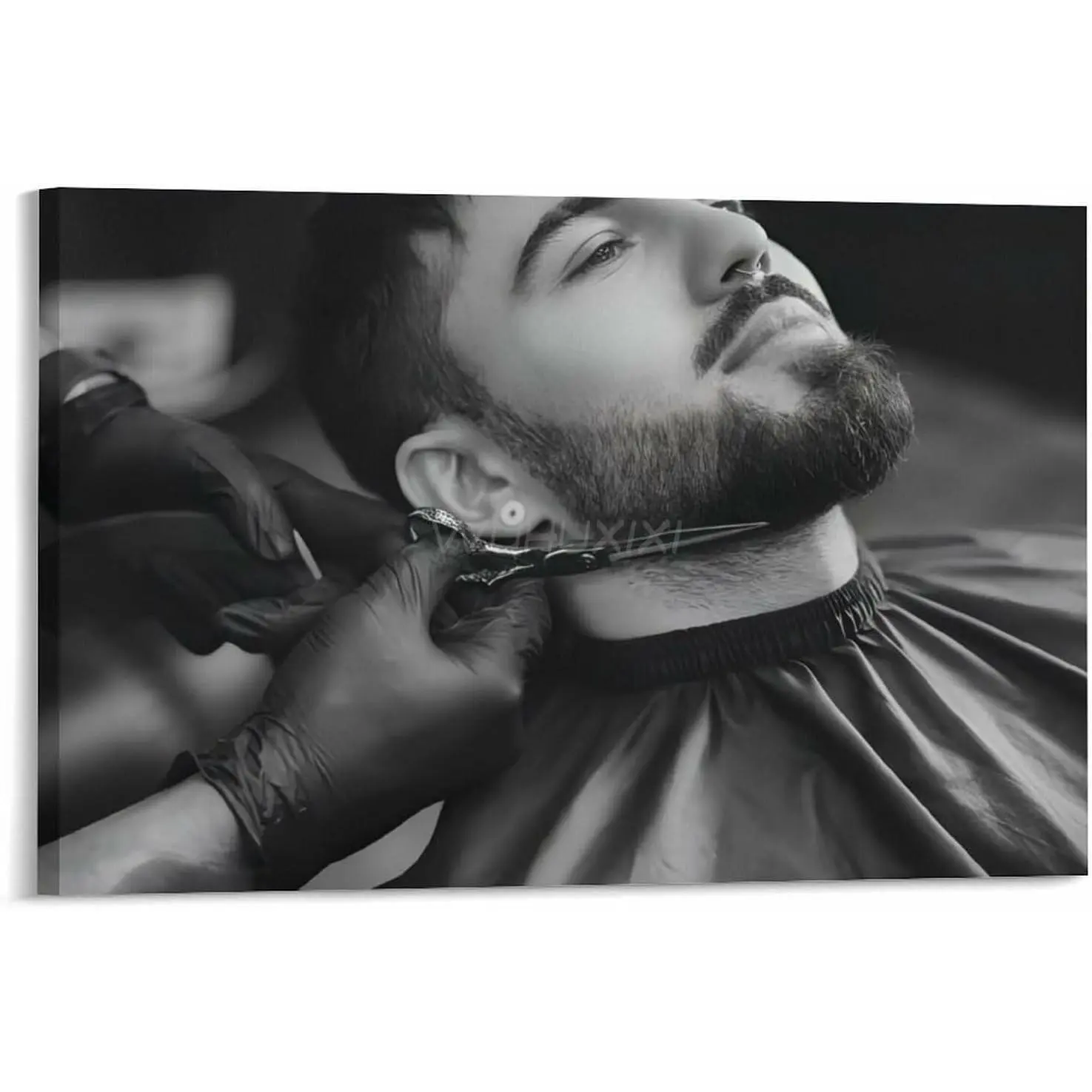 Barber Shop Salon Men's Haircut Poster 8 Canvas Painting Wall Art Poster for Bedroom Living Room Decor