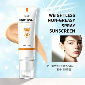 VGO Universal Tinted Moisturizer SPF 50+ - Waterproof Facial Sunscreen with UV Protection, Hypoallergenic Moisturizing Skincare for Sensitive Skin, Hydrates, Repairs Skin Barrier, Boosts Recovery, Hydrate
