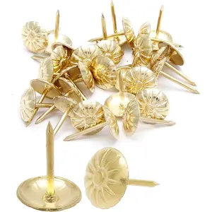 Daisy Antique  Upholstery Tacks, Decorative Tack Stud, Furniture Tacks Pins 11mm x 16mm / 0.43 Inch x 0.63 Inch, Upholstery Nails for Sofa, Door,  Box(100Pcs)