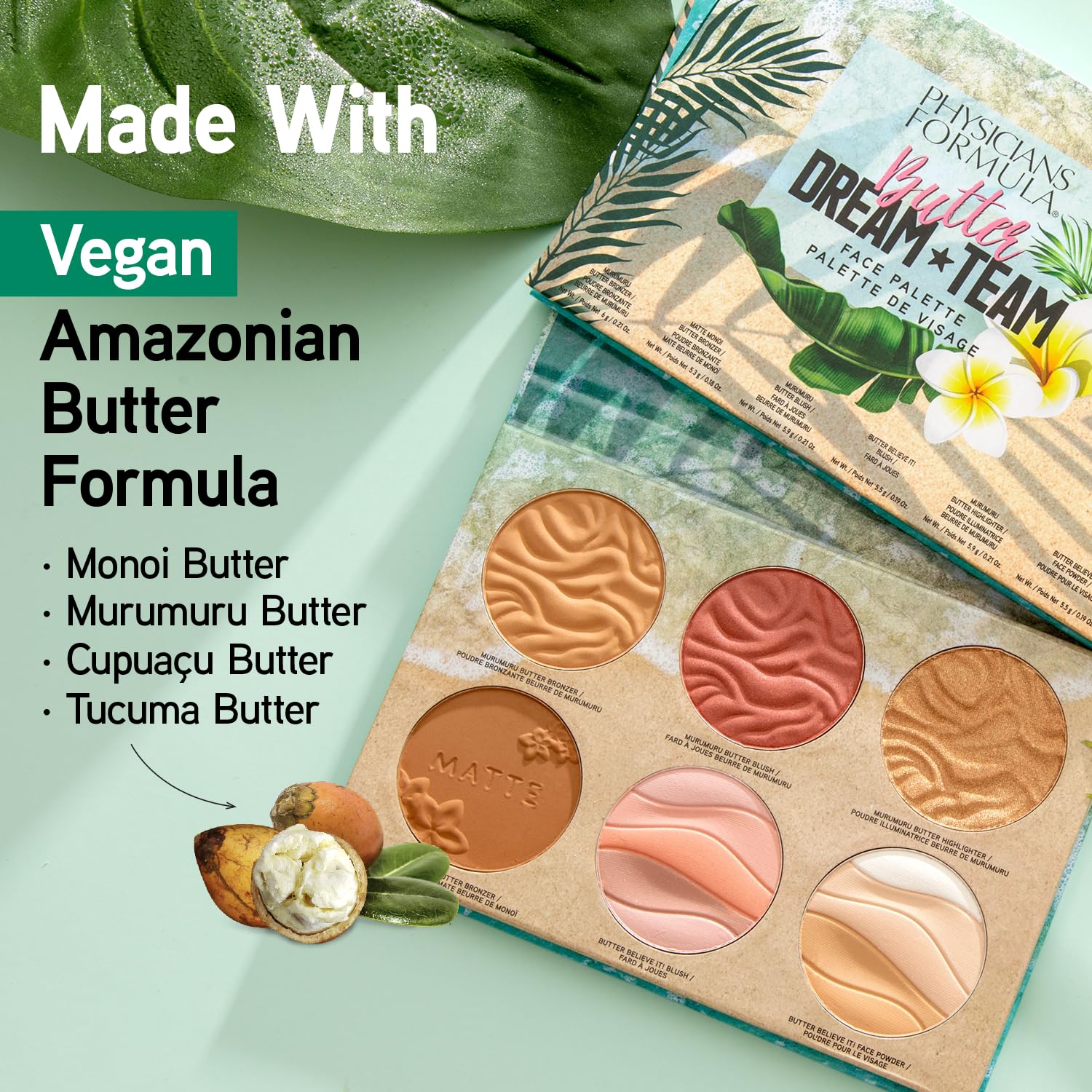 cosmetics Butter Dream Team Palette Makeup Gift Set, Bronzer, Blush, Face Powder, Dermatologist Approved Cosmetic