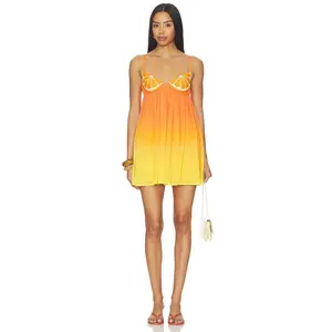 Leslie Amon Citrus Sequin Mini Dress in Sunrise