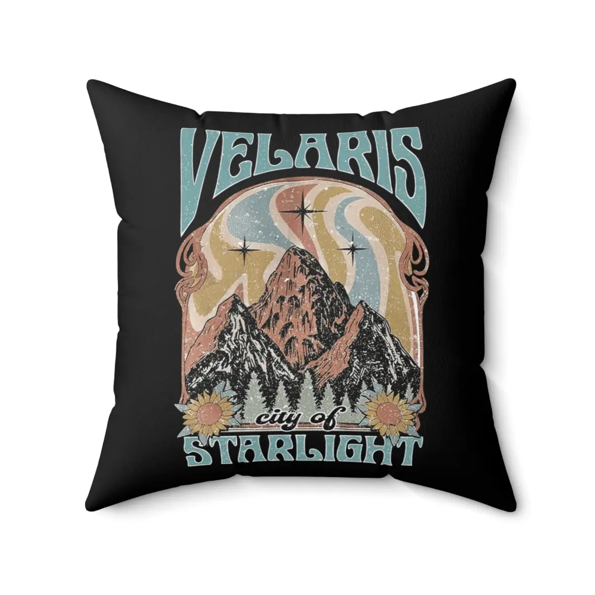 Velaris City ACOTAR Sqaure Pillow Velaris Court Of Dreams Pillow The Night Court Pillow SJM Merch City of Starlight Pillow Velaris Pillow