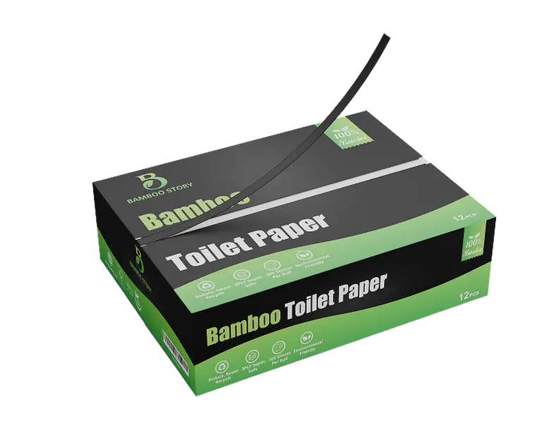 Bamboo Story Bamboo Toilet Paper, FSC Certified 100% Bamboo, Free from chemicals,PFAS and chlorine, Unbleached, No BPA and Phthalates, 300 sheets per roll, 12 rolls per pack