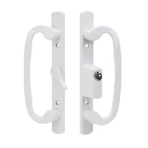 8.5" Sliding Door CENTER Keyed Handle Set - Sash Controls 2265 - 3-15/16" Screw Hole -DH-211-CENTER-WITH-KEY