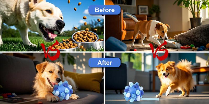 Gift for Pets, Dog Snuffle Ball Toy - Calming Puzzle Game for Small Dogs, Slow Feeder Snack Dispenser, Anxiety Relief & Mental Stimulation, Velvet Scented Hide & Seek Treat Ball,Ball Puzzle, Native Hidden Toy, Pet Snuffle Ball, Gift for Pets, Dog Snuffle Ball Toy - Calming Puzzle Game for Small Dogs, Slow Feeder Snack Dispenser, Anxiety Relief & Mental Stimulation, Velvet Scented Hide & Seek Treat Ball,Ball Puzzle, Native Hidden Toy, Pet Snuffle Ball,