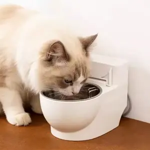Cat and Dog Toilet Water Dispenser Pet Water Dispenser Cat Bowl Fun Dog Bowl Toilet Bowl Fountain for Cats and Dogs Easy to Use Versatile Usage Ideal for Pet Owners
