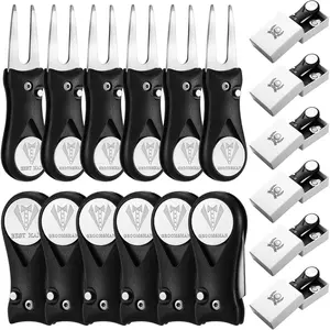 6 Sets Groomsman Golf Proposal Gifts, Including Golf Ball Marker and Magnetic Divot Tool With Gift Box, Ideal For Wedding Groomsmen