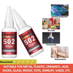 1pc/2pcs/3pcs Durable 502 instant adhesive with excellent load-bearing capacity after curing, comes with a pipette for precise application, ideal for bonding models and components
