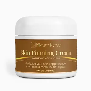 Klere Pow Skin Firming Cream Hydrate Aloe with Hyaluronic Acid & CoQ10 for Youthful Glow 2oz Daily Hydrating Moisturizer Smooth Cosmetic