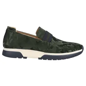 LifeStride Womens Haddie Camouflage Slip On Sneakers Shoes Casual - Green