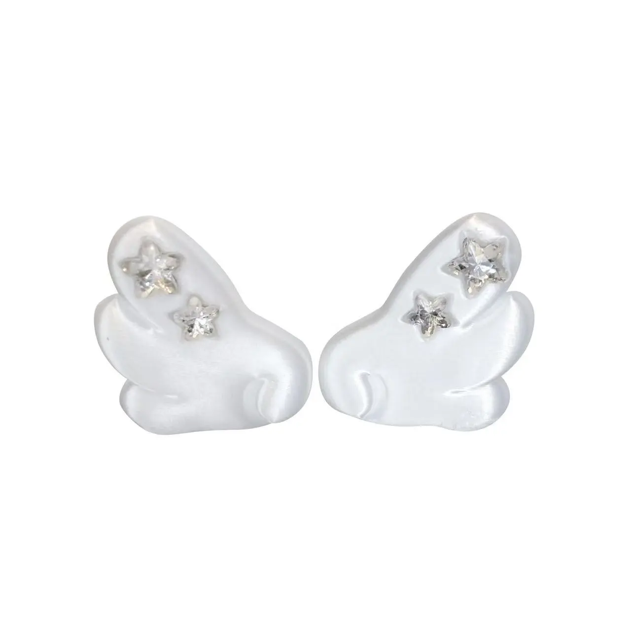 3D Angel Wings Adjustable Durable Earphone Decor - Earpads Novelty Earphone Shape Accessory for Wireless Headphones, Personalized Photography Prop