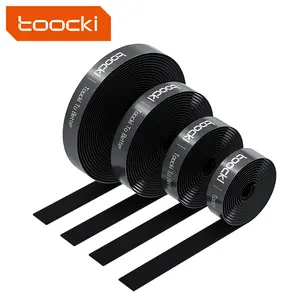 Toocki 5M/16.4FT 2pcs Velcro Cable Organizer Strong adhesion Free cutting Suitable for various cable storage, such as network cable bundling, computer room cable management, household cable storage, etc.