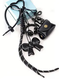 Bag Pendant Bow-Detail Handbag Bag Charm High Quality Fashionable And Versatile Multiple Colors Available Trendy & Distinctive A Sense Of Design Gift To A Friend Couple Gifts Suitable For Bags And Keys Charms Accessory Bag Keychain