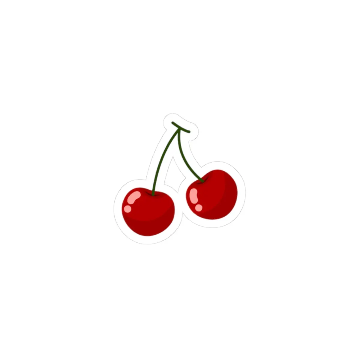 Cute Cherry Kiss-Cut Stickers | Laptop Decoration, Scrapbooking, Journaling, Planner Accessories, Gifts for Friends
