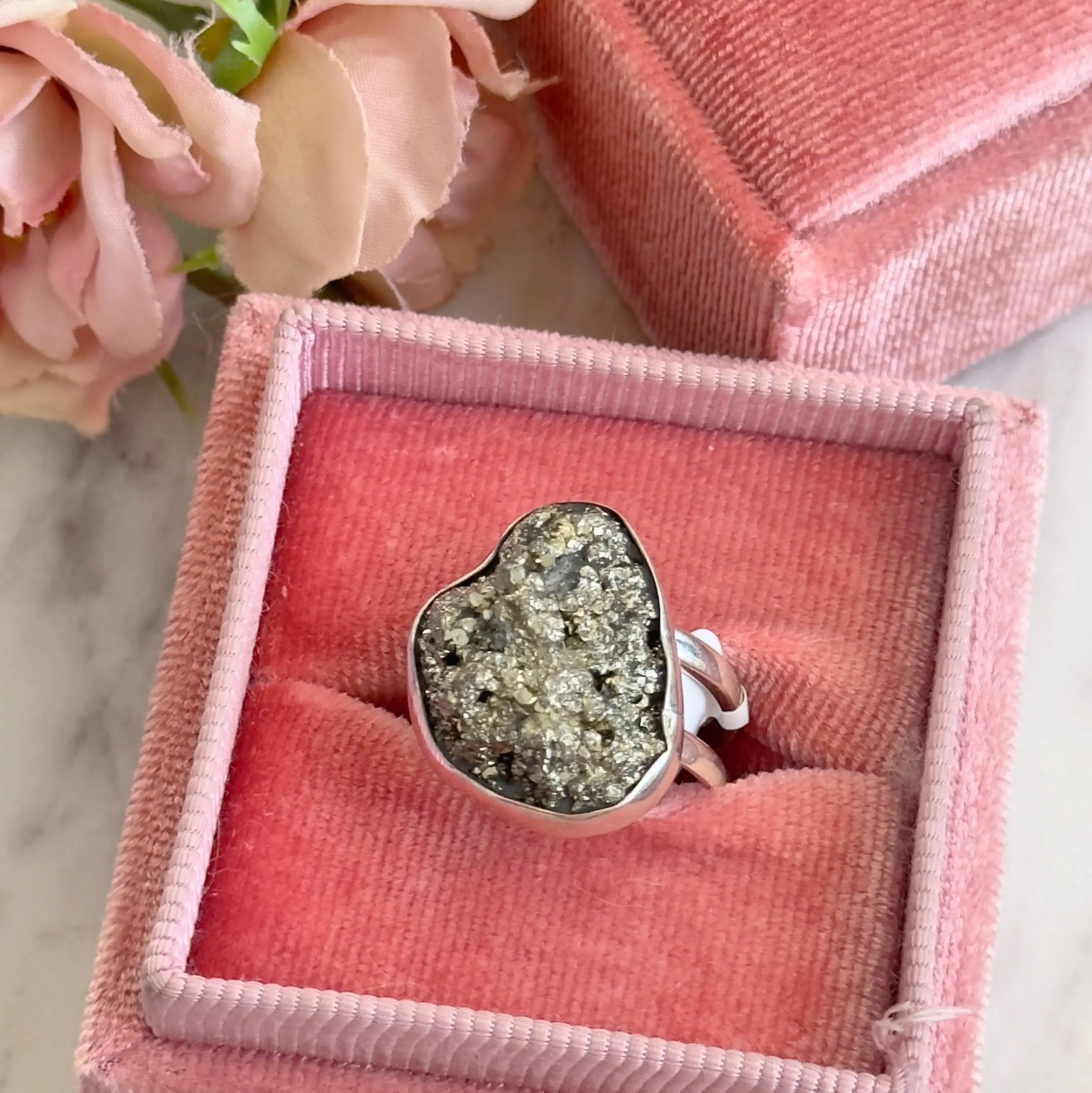 925 Silver Ring- Pyrite 925 Silver Ring- Pyrite