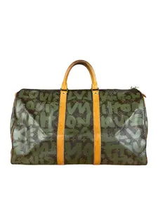 Pre-owned na Travel Bags Louis Vuitton Stephen Sprouse Limited Edition Graffiti Keepall 50 Green