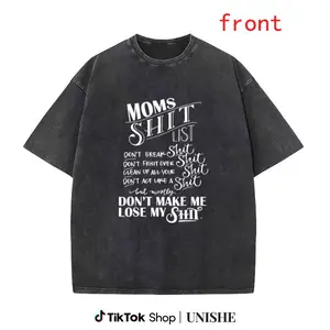 Momlife Cotton T-Shirt – Washed Vintage Style, Funny Mom Quote for Mother’s Day