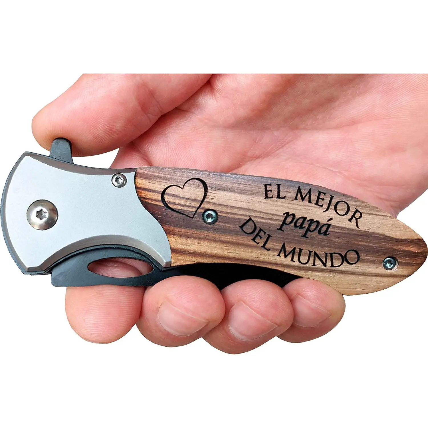 Pocket Knife - Engraved for Spanish Latino Mexican Dad - Father's Day Gift, Birthday, Christmas - El Mejor Papa Del Mundo