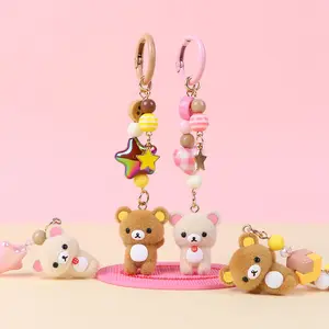 MINISO x Rilakkuma Star & Butterfly Mini Series Keychain Charm, Cute Bag Pendant for Backpack, Purse & Gifting
