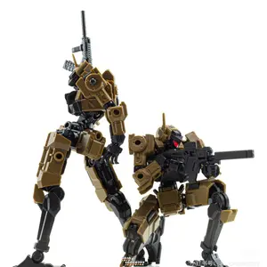2-Pack 1/18 Scale Sci-Fi Mecha Action Figure Set, High-Mobility Robot Model Kit, 3mm Universal Upgrade Interface, DIY Assembly, Collector's Gift, Anime Figure