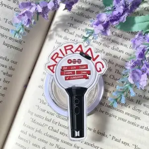 Kpop Lightstick Phone Grip Cute Concert Inspired Adjustable Phone Stand Holder For iPhone Samsung Kpop Fan Gift Accessory