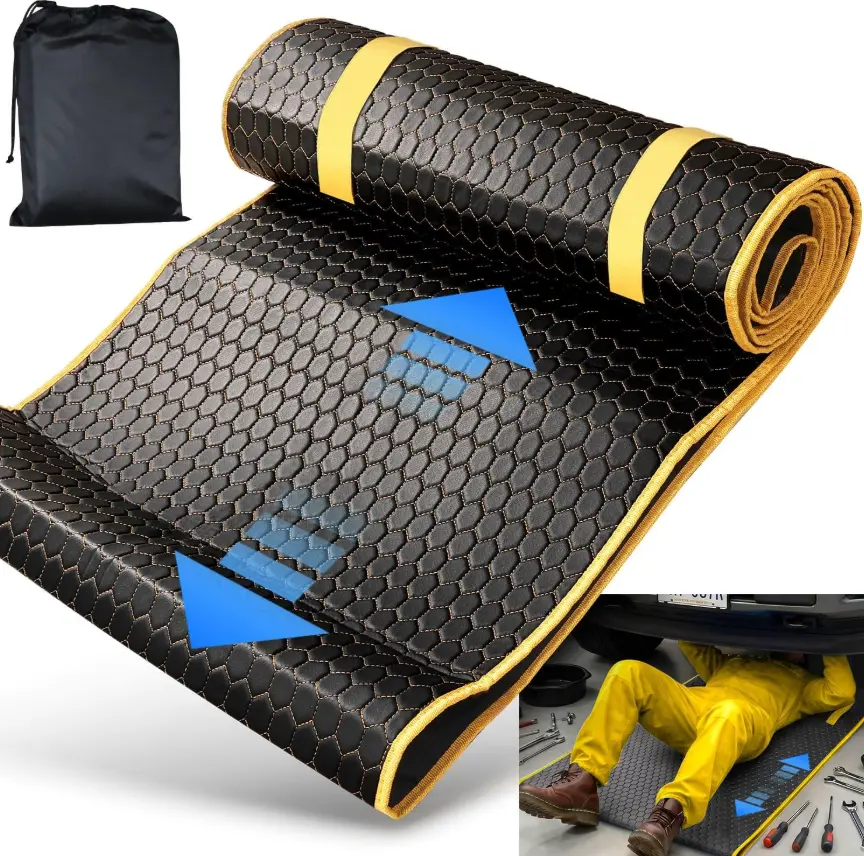 Magic Rolling Creeper Mat Portable Mechanics Mat Low Clearance, Foldable Garage Padded Mat, For Under Car Repair, Storage Bag Included, Cool Gifts for Men Dad Father