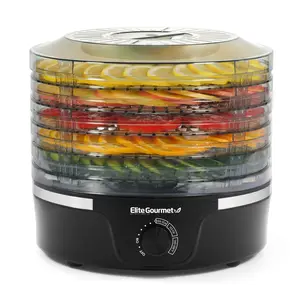 Elite Gourmet Food Dehydrator with Dial and 5 Trays Elite Gourmet Food Dehydrator with Dial and 5 Trays