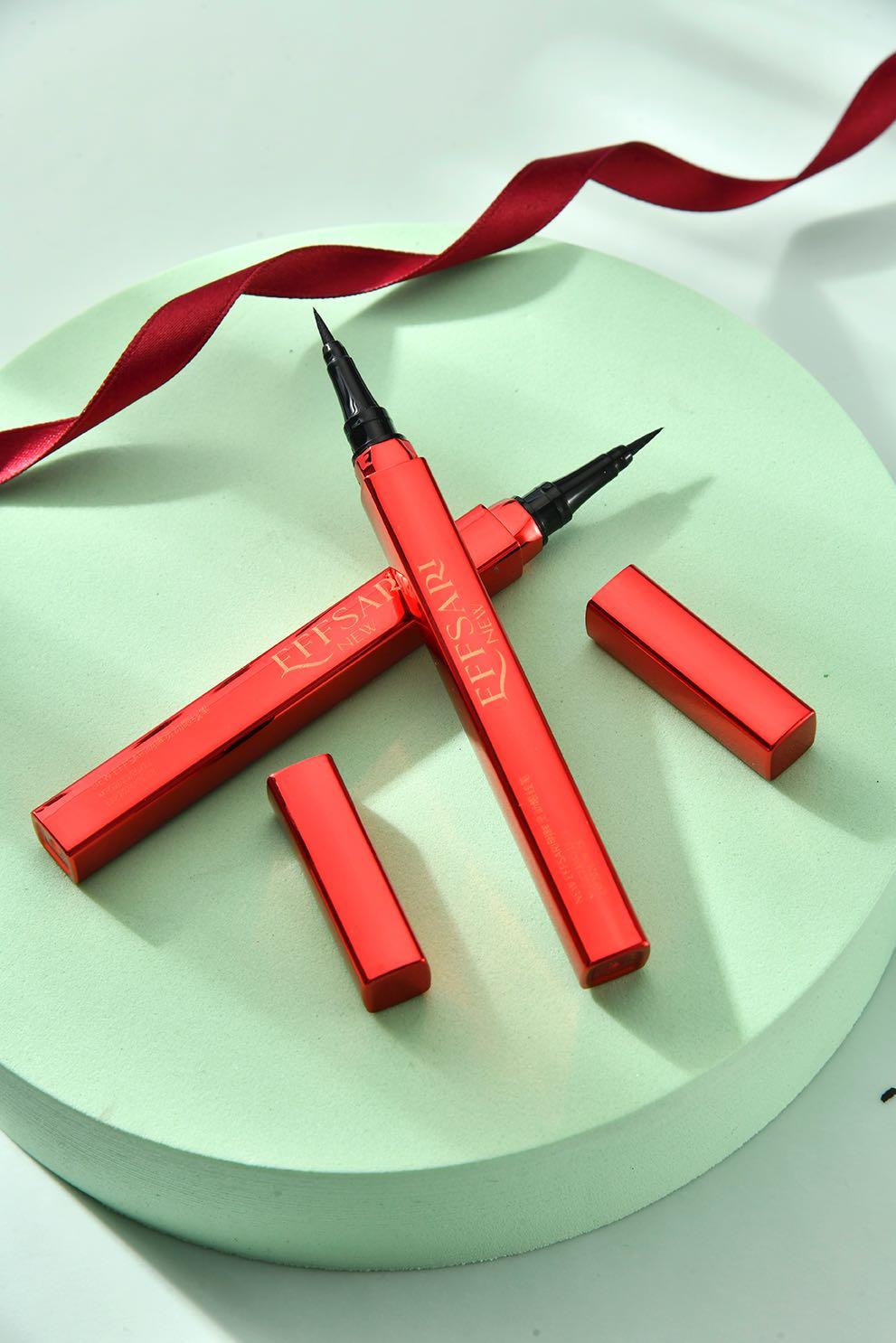 2 pcs waterproof eyeliners, dark color eyes pencils