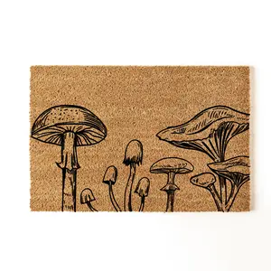 Mushroom Close Up Doormat, Welcome Mushroom Mats, Mushrooms Doormats, Front Door Decor, Mushroom Door Mats, New Home Gift, New Home Decor