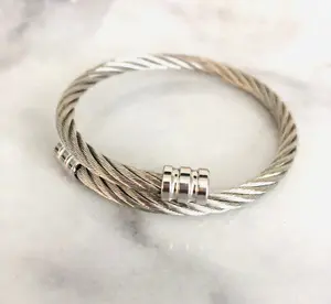 Twisted Cable Bangle Bracelet