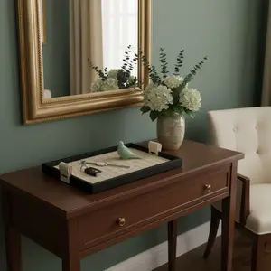 Modern PVC Leather Jewelry Key Storage Tray, Handmade Cut Braided Design, Wooden Base, Aromatherapy Tray, Home Decor, Artistic Living Room Accessory