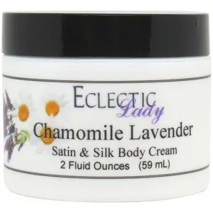 Chamomile Lavender Satin and Silk Cream,  Body Cream, Body Lotion