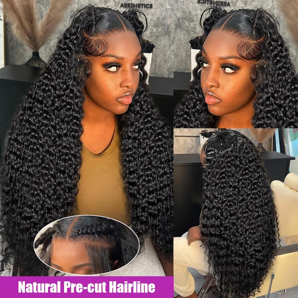 SheReigns Hair Glueless Wig Human Hair Deep Wave 5x5 Pre Cut Lace Wig Human Hair Ready To Wear Lace Closure Wigs for Women 13x4  Transparent Lace Front Wig #TikTokShopFallDealsForYou #TikTokShopHolidayHaul